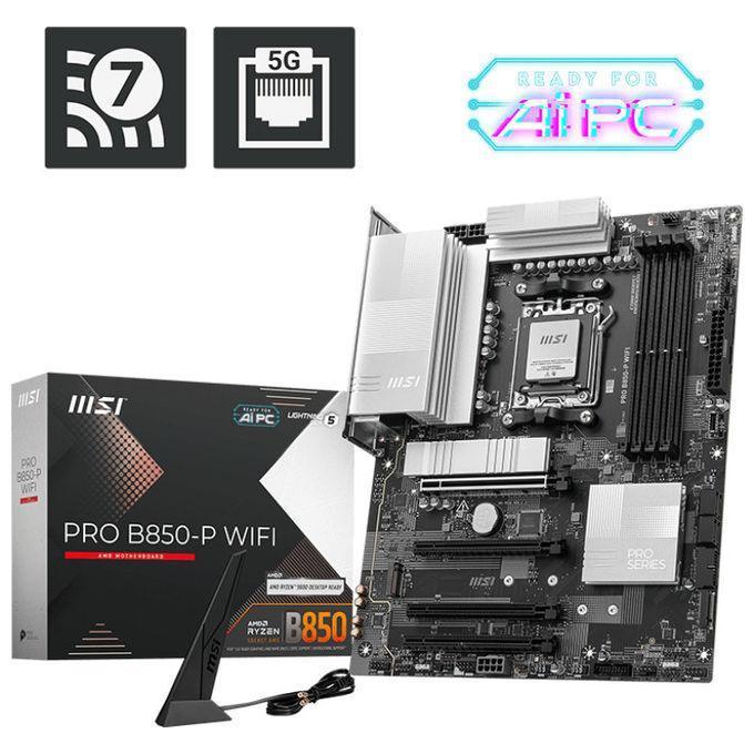 MSI PRO B850-P WIFI Scheda Madre ATX Socket AM5 DDR5 per AMD Ryzen Componenti PC