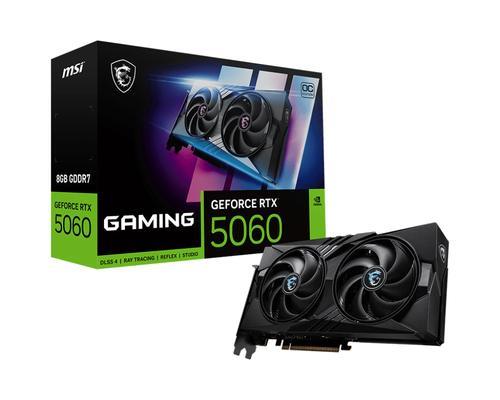 MSI VGA GEFORCE RTX 5060, RTX 5060 8G GAMING OC, 8GB GDDR7, HDMI/DP*3, ATX, DUAL FAN, OC MSI VGA GEFORCE RTX 5060, RTX 5060 8G GAMING OC, 8GB GDDR7, HDMI/DP*3, ATX, DUAL FAN, OC