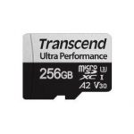 TRANSCEND MEMORY CARD 256GB microSD w/ adapter UHS-I U3 A2 Ultra Performance