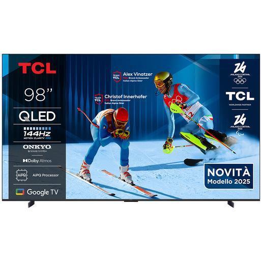 TCL P8K Serie Smart TV QLED 4K 98'' 98P8K, 144Hz, audio Onkyo 2.1, Dolby Vision & Atmos, Google TV