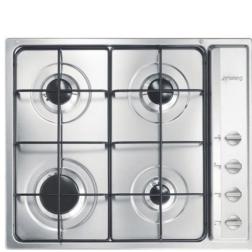 Smeg S64S piano cottura Acciaio inox Da incasso 60 cm Gas 4 Fornello(i)