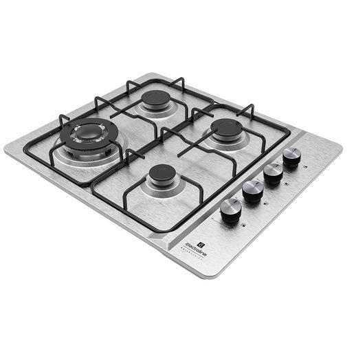 Electroline GHEM60L43 piano cottura Acciaio inox Da incasso 60 cm Gas 4 Fornello(i)