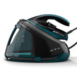 Imetec Smartvapor Ferro da Stiro Generatore di Vapore, Vapore 2 volte più potente, Fino a 6,0 Bar Pump, 2400 W, Colpo di vapore da 350 g, Piastra Fluid C