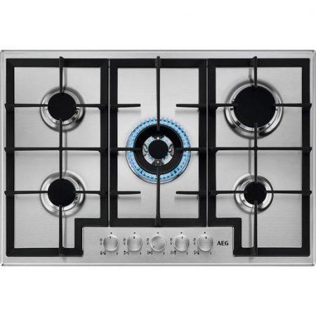 AEG HGB75400SM Piano cottura a gas Serie 3000 Slim Line 75 cm