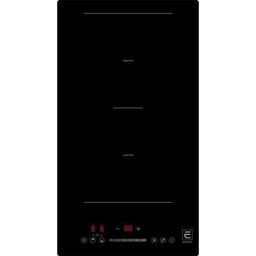 Electroline IHES2D30F piano cottura a induzione Nero Da incasso 28.8cm 2 zone comandi slider