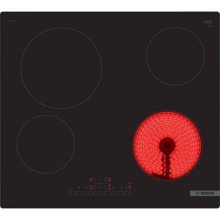 Bosch Serie 6 PKE611FP2E piano cottura Nero Da incasso 60 cm Ceramica 4 Fornello(i)