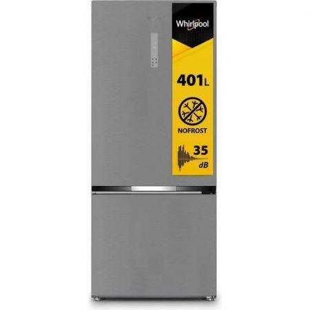 Whirlpool WHK2 6554 X6E Frigorifero combinato a libera installazione, Dual no frost, 78cm, Classe C, Pearl Inox, 35dbA, h188cm