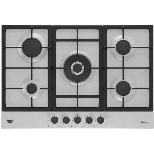 Beko HIAW75225SXE Acciaio inox Da incasso 75 cm Gas 5 Fornello(i)