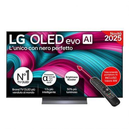 LG OLED evo AI OLED55C55LA TV Serie C5 55'' 4K, α9 Gen8, Brightness Booster, 40W, 4 HDMI, VRR 144Hz, Smart TV WebOS 25