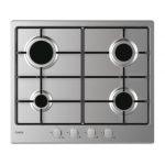 Candy Idea CHW6BRX Acciaio inox Da incasso 60 cm Gas 4 Fornello(i)