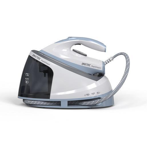 Imetec Rapidvapor Ferro da Stiro Generatore di Vapore, Piastra Fluid Ceramic a Rapido Riscaldamento, Leggero, Sistema di Pulizia Calc Clean, Colpo Vapore