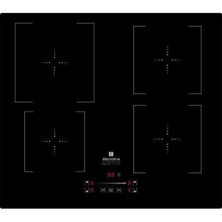 Electroline IHES4S61 piano cottura a induzione Nero Da incasso 60cm 4 zone power manager