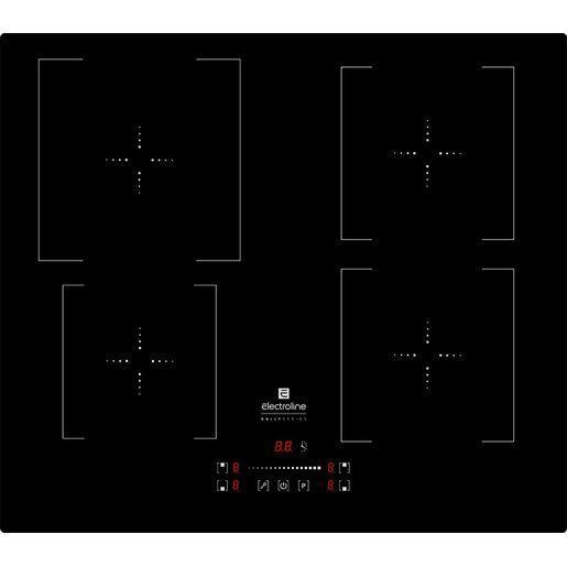 Electroline IHES4S61 piano cottura a induzione Nero Da incasso 60cm 4 zone power manager