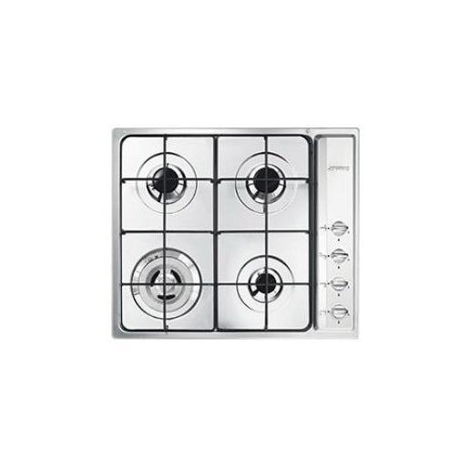Smeg SR64S piano cottura Acciaio inossidabile Da incasso 60 cm Gas 4 Fornello(i)
