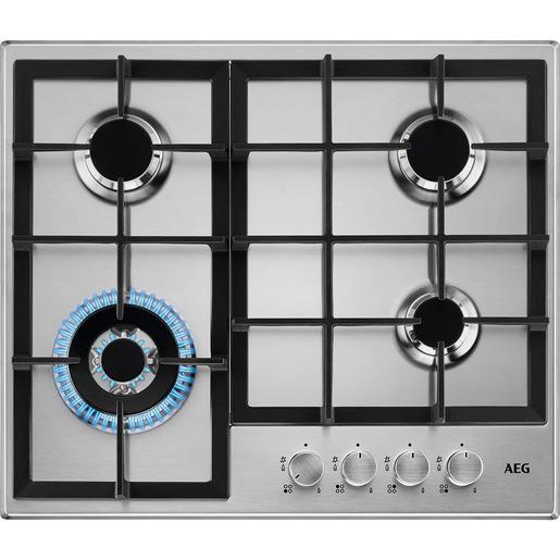 AEG HGB64400SM Piano cottura a gas Serie 3000 Slim Line 60 cm