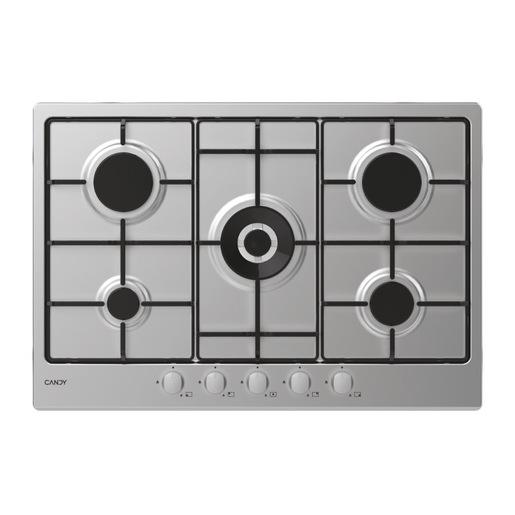 Candy Idea CHW74WX Acciaio inox Da incasso 75 cm Gas 5 Fornello(i)