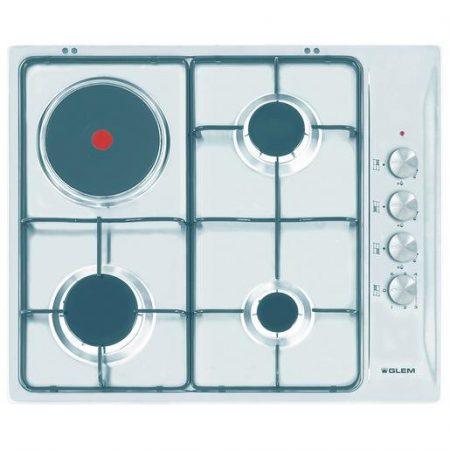 Glem Gas GTL647IX piano cottura Acciaio inossidabile Da incasso 60 cm Combi 4 Fornello(i)