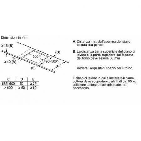 Bosch Serie 6 PIX631HC1E Piano cottura a induzione 60 cm FlexInduction Nero