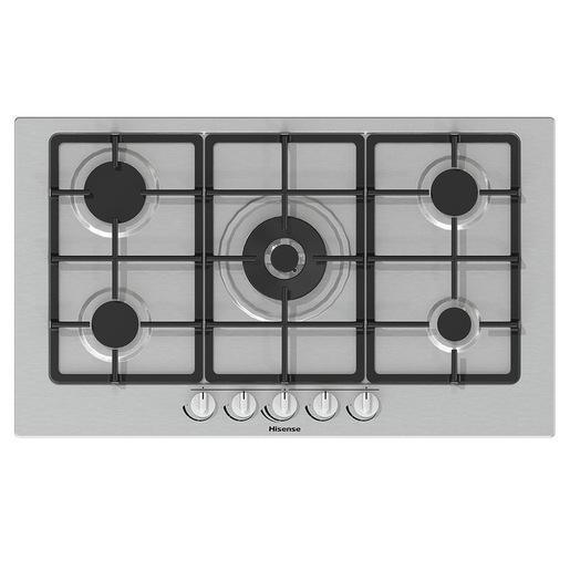 Hisense GM773XF piano cottura Acciaio inox Da incasso 71 cm Gas 5 Fornello(i)