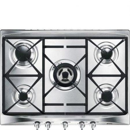 Smeg Cucina SR275XGH2 piano cottura Argento Da incasso 70 cm Gas 5 Fornello(i)