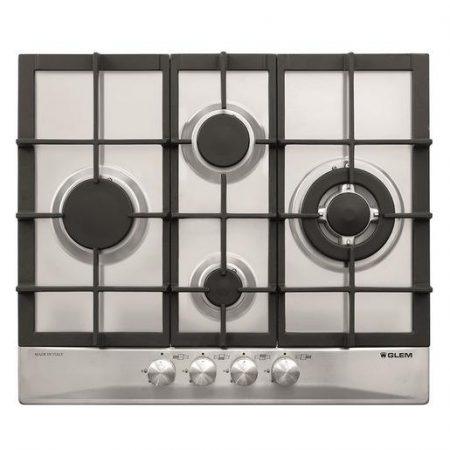 Glem Gas GT645 Glem Gas GT645HIX piano cottura Acciaio inossidabile Da incasso 60 cm 4 Fornello(i)