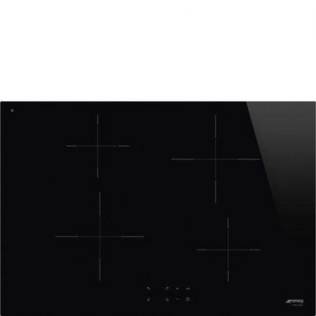 Smeg Universal SI2741D piano cottura Nero Da incasso 75 cm Piano cottura a induzione 4 Fornello(i)