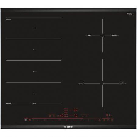 Bosch PXE675DC1E piano cottura Nero Da incasso 60 cm Piano cottura a induzione 4 Fornello(i)