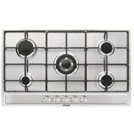Glem Gas P95FXV piano cottura Acciaio inossidabile Da incasso 86 cm 5 Fornello(i)