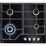 Electrolux EGM6343YAK piano cottura Nero Da incasso 60 cm Gas 4 Fornello(i)