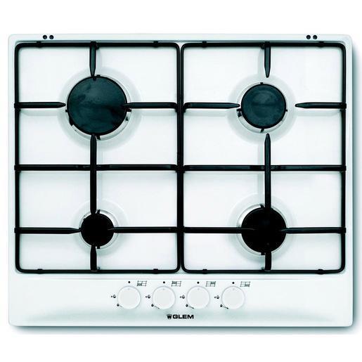 Glem Gas GT64WH piano cottura Bianco Da incasso 4 Fornello(i)