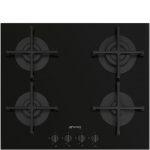 Smeg Universal PV264B piano cottura Nero Da incasso 60 cm Gas 4 Fornello(i)