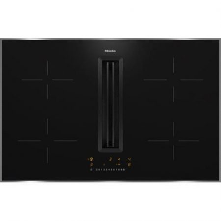 Miele KMDA 7272 FR-U Nero Da incasso 80 cm Piano cottura a induzione 4 Fornello(i) Cappa da incasso