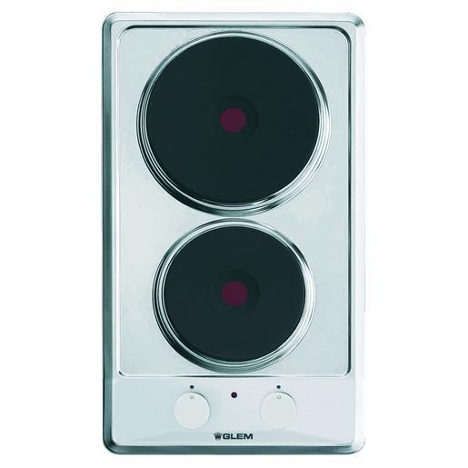 Glem Gas GT320IX piano cottura Acciaio inossidabile Da incasso 29 cm Piastra sigillata 2 Fornello(i)