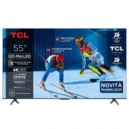 TCL C6K Serie Smart TV QD-MiniLED 4K 55'' 55C6K, 144Hz, audio Onkyo 2.1, Dolby Vision IQ & Atmos, Google TV