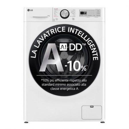 LG F4R3P11NSWB lavatrice Caricamento frontale 11 kg 1350 Giri/min Bianco