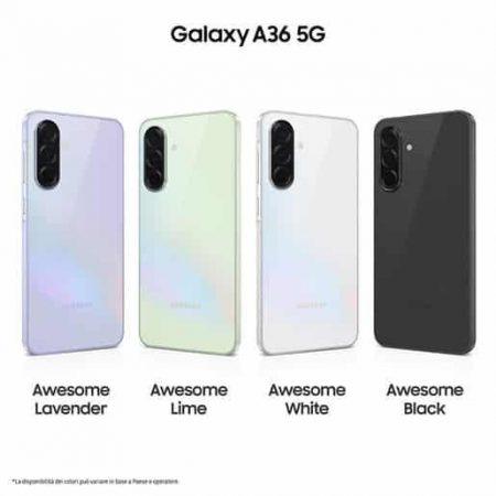 Samsung Galaxy A36 5G 17 cm (6.7'') Doppia SIM Android 15 USB tipo-C 6 GB 128 GB 5000 mAh Nero