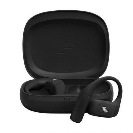 JBL Endurance Zone Cuffie Sportive Open-Ear True Wireless con Archetto Ergonomico, colore Nero e grigio