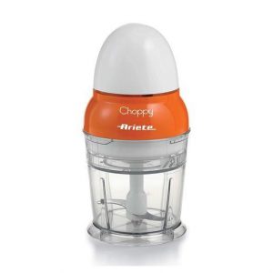 Ariete 1836 Choppy – Tritatutto con lame in Acciaio Inox – si avvia premendo il coperchio – 250 ml – 160 Watt – Arancione - 0,25 L