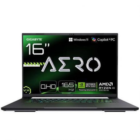 GIGABYTE AERO X16 Laptop da Gaming - Copilot+ PC, 16'', 165Hz WQXGA, Ryzen AI 7 350, GPU RTX 5070, 32GB DDR5, SSD Gen4 da 1TB, Windows 11 Home, Garanzia