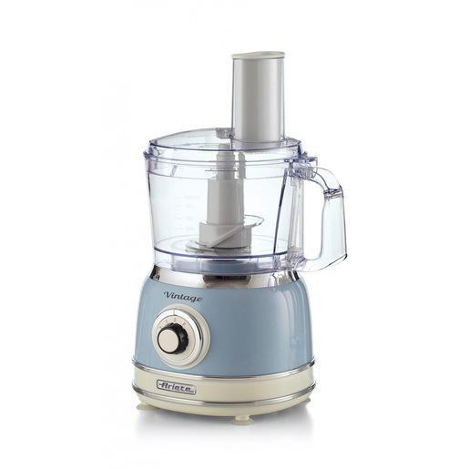 Ariete Linea Vintage 1781 Robot da cucina Vintage, 1000W, Capacità 2,1L (utilizzabile 1,2L), Per preparazione impasti, Celeste