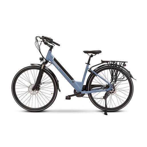 Argento e-Mobility OMEGA - City eBike - Motore 250W - Batteria 374Wh - Ruote da 28'' - Freni a disco meccanico con sensore cut-off - Display LCD - Doppia