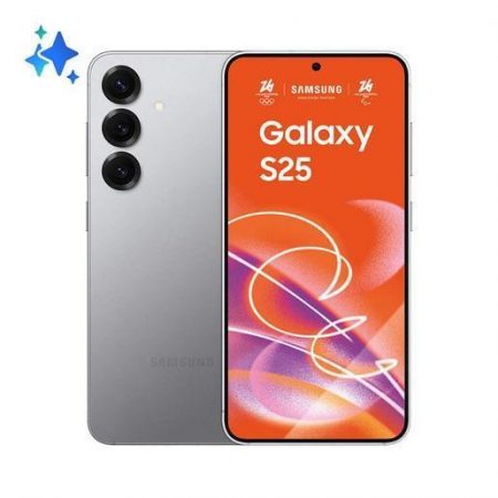 Samsung Galaxy S25 Smartphone AI, Display 6.2'' FHD+ Dynamic AMOLED 2X, Fotocamera 50MP, RAM 12GB, 512GB, 4.000 mAh, Silver shadow