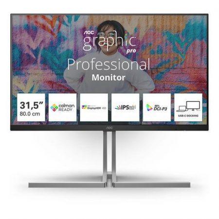 AOC U3 U32U3CV Monitor PC 80 cm (31.5'') 3840 x 2160 Pixel 4K Ultra HD LCD Nero