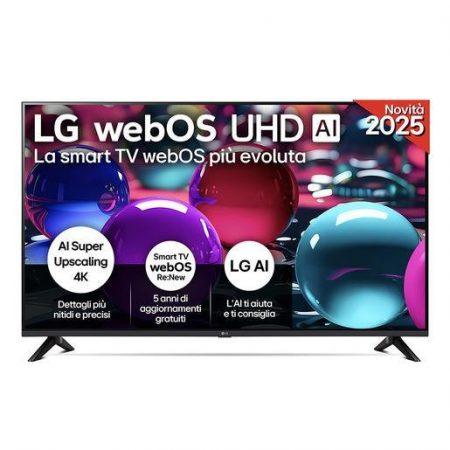 LG UHD AI 43UA73006LA TV Serie UA73 43'' 4K, α7 Gen8, HDR10, 20W, 3 HDMI con Game Optimizer, Smart TV WebOS 25