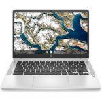 HP Chromebook 14a-na0073nl Intel® Celeron® N4120 35,6 cm (14'') Full HD 4 GB LPDDR4-SDRAM 64 GB eMMC Wi-Fi 5 (802.11ac) ChromeOS Argento