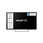 SABA SA55KM10VDA SMART TV 55'' ULTRA HD 4K, Sistema operativo VIDAA, Triplo tuner DVBT2/C/S2 HEVC MAIN10, Certificato TivuSAT, Piedistallo centrale, Dolb