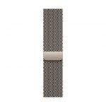 Apple Loop in maglia milanese in titanio naturale (49 mm) - Large
