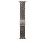 Apple Loop in maglia milanese in titanio naturale (49 mm) - Medium