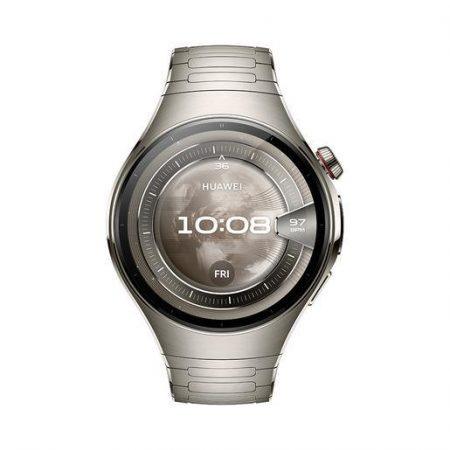 Huawei WATCH 5 (46 mm), cassa in titanio aerospaziale e cinturino in titanio. Compatibile con iOS e Android e chiamate E-sim