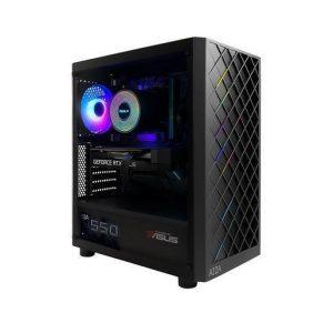 Microtech Ludix Powered by ASUS Intel® CoreTM i5 i5-14400F 16 GB DDR4-SDRAM 1 TB SSD NVIDIA GeForce RTX 5060 Windows 11 Home Tower Nero